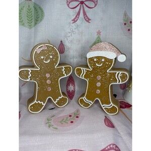 Pink Bow Gingerbread Set